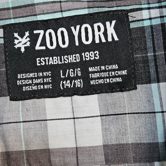 Zoo York Grey Plaid Shirt - Picture 4 of 6